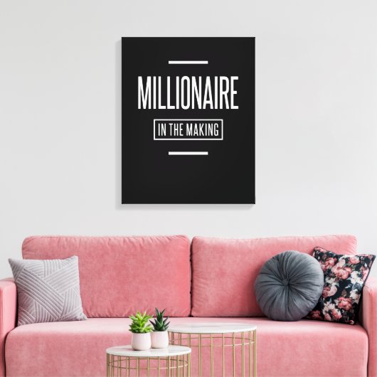 Toile Millionaire dans l'entrepreneuriat motivationnel (Insitu(Salon))