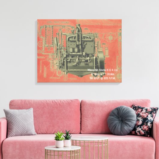 Toile Milwaukee Wisconsin Engine Early K (Insitu(Salon))