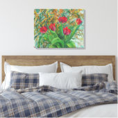 Toile Mimosa et Tulipes, Fleurs de Printemps, Peinture F (Insitu(Chambre))