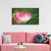 Toile Mimosa rose soyeux (Insitu(Salon))