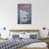 Toile Minceur Lettre d'art mural Expressions Tableau de  (Insitu(Chambre))