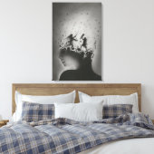 Toile Mind Fragments: Inner Battle (Insitu(Chambre))