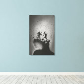 Toile Mind Fragments: Inner Battle (Insitu (Plancher de Bois))