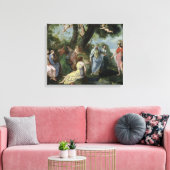 Toile Minerva avec les Muses (Insitu(Salon))