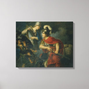 Toile Minerva lui montrant l'envie dans le bouclier poli