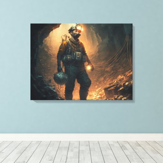 Toile Mines dangereuses (Insitu (Plancher de Bois))