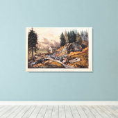 Toile Mines d'or en Californie (Insitu (Plancher de Bois))