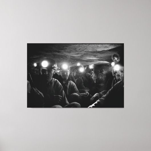 Toile Mineurs De Charbon Profond Sous Terre 1960 (Recto)