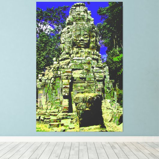 Toile Mini Bayon [Redux] ... Siem Reap, Cambodge (Insitu (Plancher de Bois))