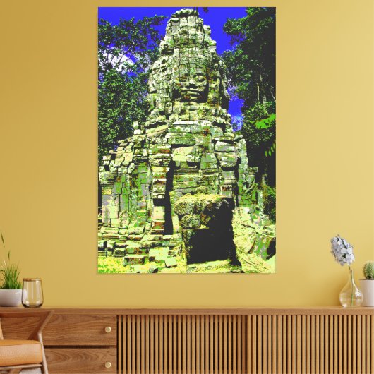 Toile Mini Bayon [Redux] ... Siem Reap, Cambodge (Insitu(Salon))