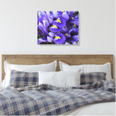 Toile Miniature Bleu Irises Printemps Floral (Insitu(Chambre))