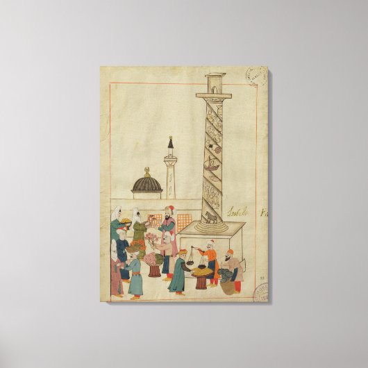 Toile Miniature de la "Memorie Turchesche" (Recto)