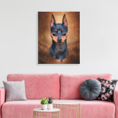 Toile Miniature de Pinscher (Insitu(Salon))