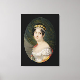 Toile Miniature de portrait de l'impératrice Josephine