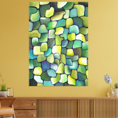 Toile Minimalisme contemporain Motif vert Artdeco (Insitu(Salon))