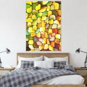 Toile Minimalisme contemporain Motif vert Artdeco (Insitu(Chambre))