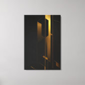 Toile Minimalisme Doré Vertical (Recto)