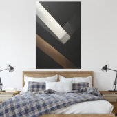 Toile Minimalist Abstract Geometric Diagonal Bands (Insitu(Chambre))