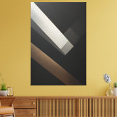Toile Minimalist Abstract Geometric Diagonal Bands (Insitu(Salon))