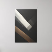 Toile Minimalist Abstract Geometric Diagonal Bands (Recto)