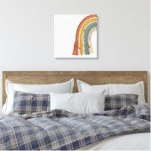 Toile Minimalist Boho Macramé Rainbow (Insitu(Chambre))
