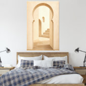 Toile Minimalist Moroccan Arch Canvas Print (Insitu(Chambre))
