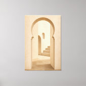 Toile Minimalist Moroccan Arch Canvas Print (Recto)