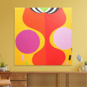 Toile Minimalist Orange and Yellow Canvas Print (Insitu(Salon))