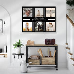 Toile Minimaliste 6 Photo 1er anniversaire Mariage<br><div class="desc">Capturez les souvenirs avec ce design élégant et élégant minimaliste six photos 1er anniversaire Mariage. Ajoutez simplement vos photos,  les noms du couple et la date et vous avez créé un souvenir pour être chéri toute une vie.</div>