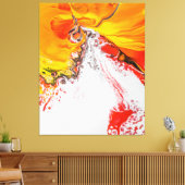 Toile Minimaliste Abstrait orange (Insitu(Salon))