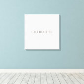Toile Minimaliste Élégant Classique Nom Professionnel (Insitu (Plancher de Bois))