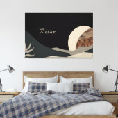 Toile Minimaliste Tons Terre Abstrait Boho (Insitu(Chambre))