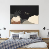 Toile Minimaliste Tons Terreux Abstrait Boho (Insitu(Chambre))