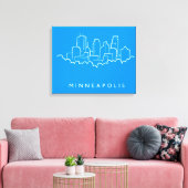 Toile Minneapolis, Minnesota Skyline (Insitu(Salon))