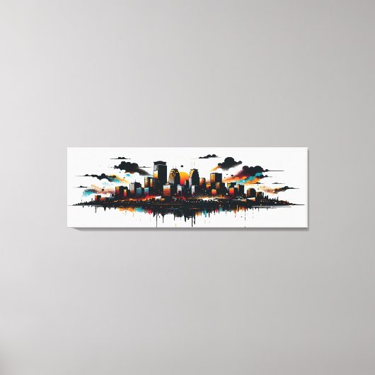 Toile Minneapolis Skyline (Recto)