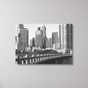 Toile Minneapolis Skyline En Plein Jour
