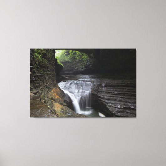 Toile Minnehaha Falls, Watkins Glen State Park, New York (Recto)