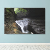 Toile Minnehaha Falls, Watkins Glen State Park, New York (Insitu (Plancher de Bois))