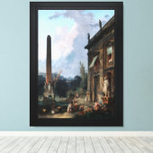 Toile Minstrels errants par Hubert Robert (Insitu (Plancher de Bois))