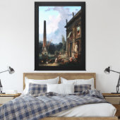 Toile Minstrels errants par Hubert Robert (Insitu(Chambre))