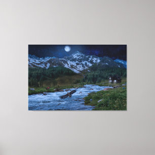 Toile Minuit Chronique Imaginaire paysage