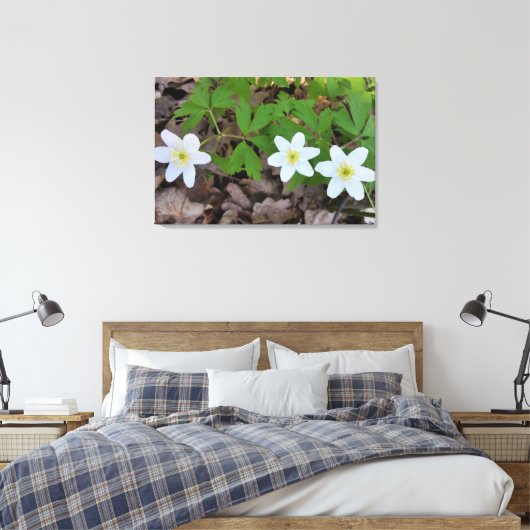 Toile minuscule fleurs blanches (Insitu(Chambre))
