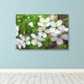 Toile minuscule fleurs blanches (Insitu (Plancher de Bois))