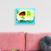 Toile minuscule maison caravane gitane bleu Thunder_Cove (Insitu(Salon))