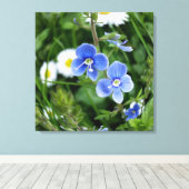 Toile minuscules fleurs bleues (Insitu (Plancher de Bois))