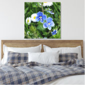 Toile minuscules fleurs bleues (Insitu(Chambre))