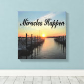 TOILE MIRACLES ARRIVE SUNSET PHOTO DESIGN (Insitu (Plancher de Bois))