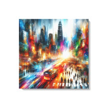 Mirage urbain : paysage urbain Abstrait