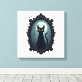Toile Miroir de chat hanté (Insitu (Plancher de Bois))