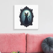 Toile Miroir de chat hanté (Insitu(Salon))